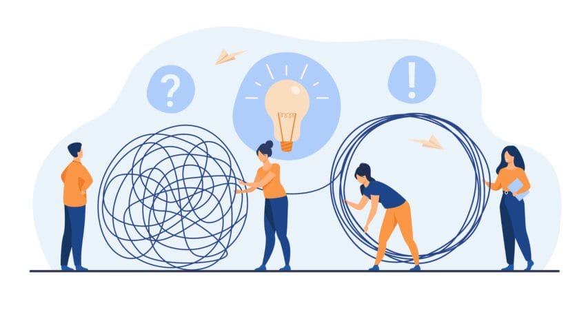 A visual metaphor of complexity - tangled wires symbolizing disconnected hospital systems and workflow chaos in traditional Hospital Management Systems (HMS)